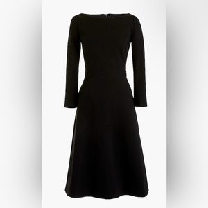 J. Crew Fit and flare sheath dress in stretch ponte